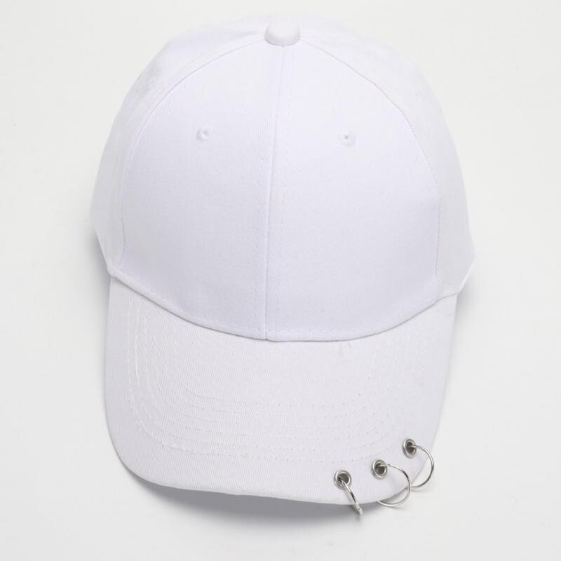 COKK Hip Hop șapcă de baseball pentru femei cu inel cerc Snapback pălării pentru bărbați, femei, unisex, ajustabilă, Kpop, stil coreean, Gorra
