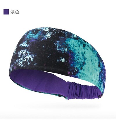 1 buc bandă de transpirație sport, respirabilă, absorbantă de transpirație, bandă elastică pentru transpirație, bandă de păr moale, pentru sport în aer liber, pentru yoga.