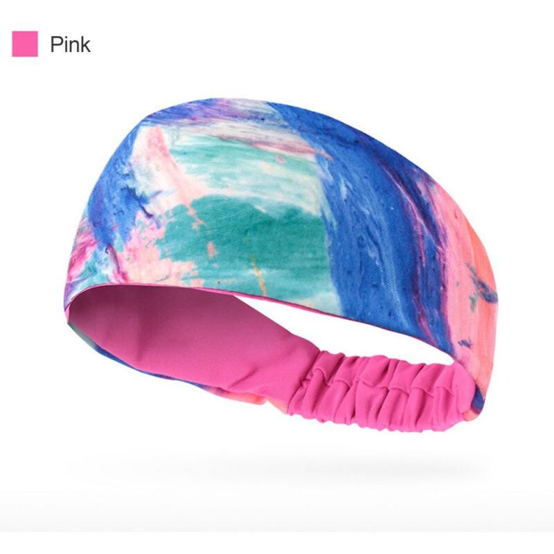 1 buc bandă de transpirație sport, respirabilă, absorbantă de transpirație, bandă elastică pentru transpirație, bandă de păr moale, pentru sport în aer liber, pentru yoga.