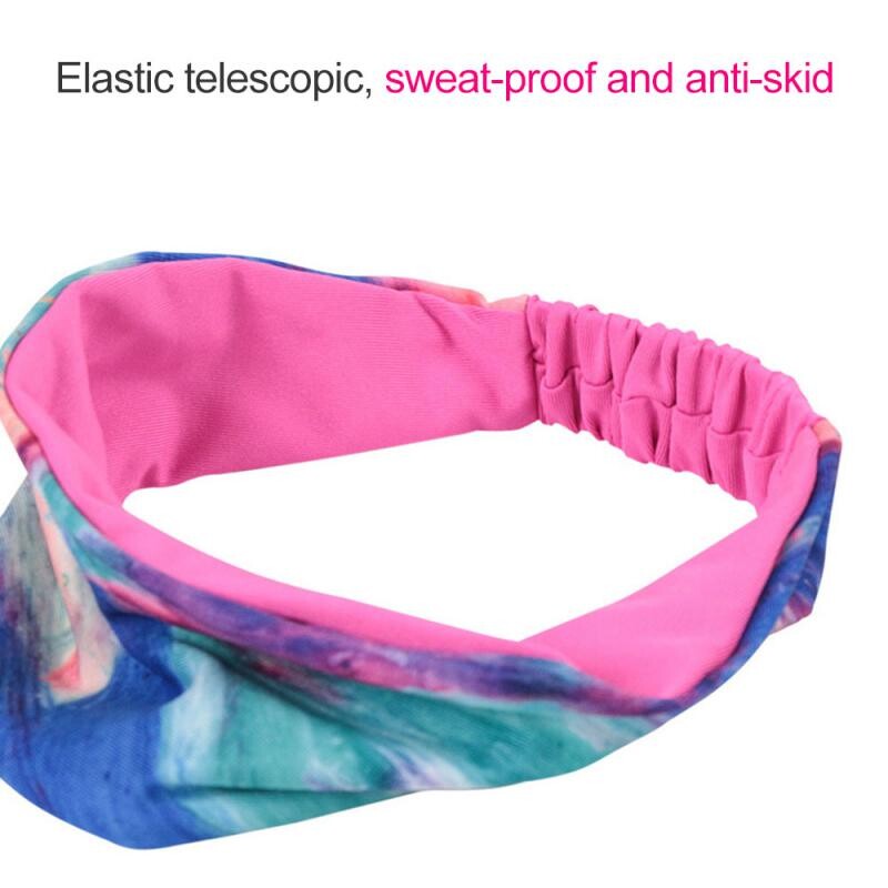 1 buc bandă de transpirație sport, respirabilă, absorbantă de transpirație, bandă elastică pentru transpirație, bandă de păr moale, pentru sport în aer liber, pentru yoga.