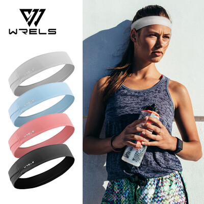 WRELS bandă sport alergare fitness bandă transpirație elastică absorbantă transpirație ciclism jog tenis yoga sală bandă pentru cap Bandaj pentru păr