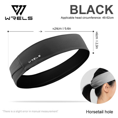 WRELS sportinė galvos juosta, bėgimo, fitneso, prakaito juosta, elastinga, sugerianti prakaitą dviračių bėgimas tenisas joga sporto salė galvos juosta plaukų tvarsčiai
