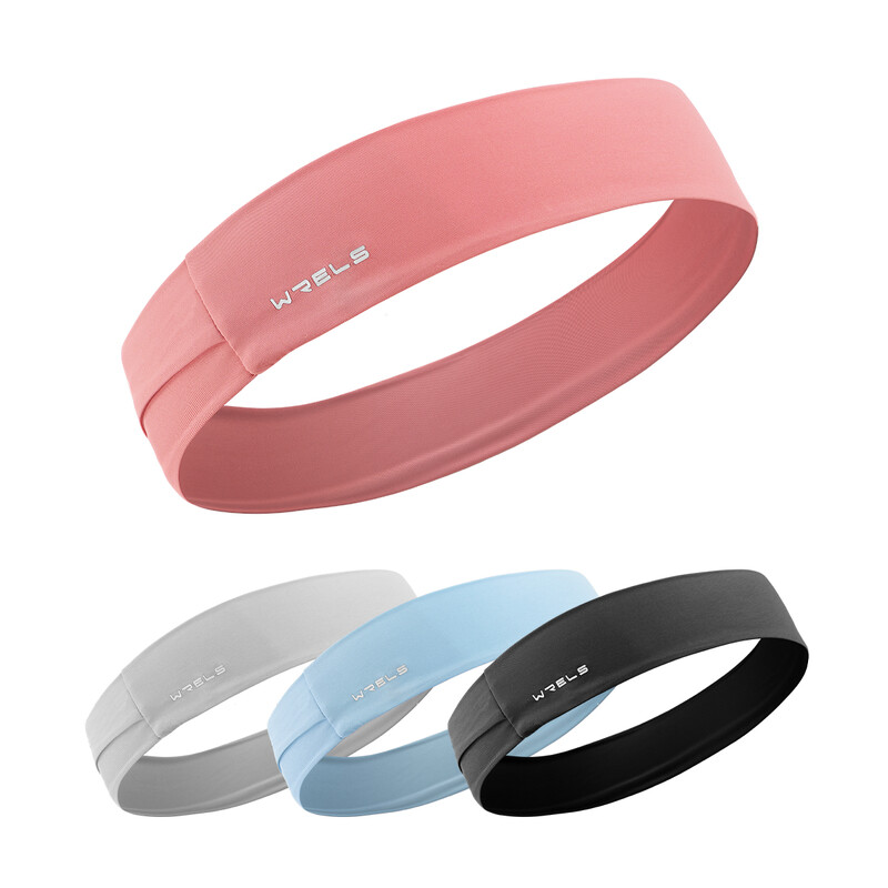 WRELS sportinė galvos juosta, bėgimo, fitneso, prakaito juosta, elastinga, sugerianti prakaitą dviračių bėgimas tenisas joga sporto salė galvos juosta plaukų tvarsčiai