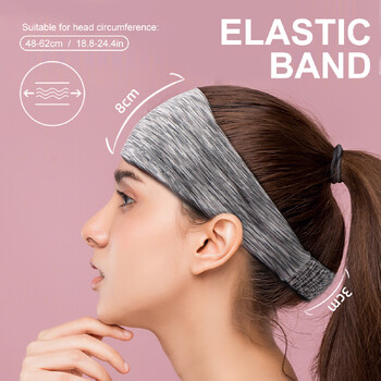 WRELS Sport Elastic Headbands Αντιολισθητική ζώνη μαλλιών για τρέξιμο Yogo Απορροφητική ιδρώτα αναπνεύσιμη ζώνη κεφαλής για τρέξιμο κατά του ιδρώτα