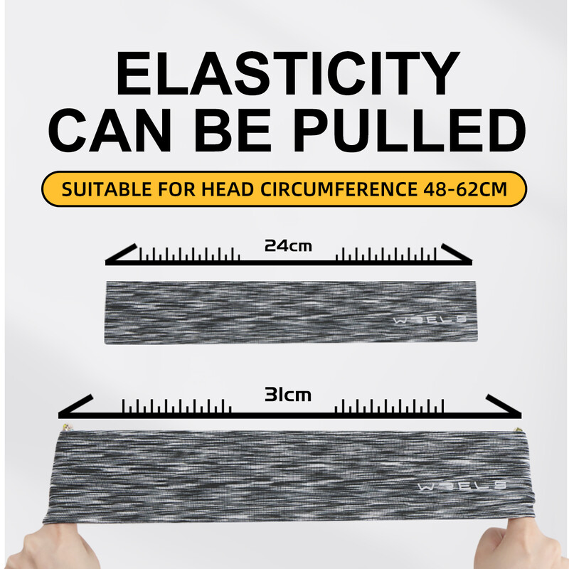 WRELS sporta elastīgās galvas stīpas Neslīdoša sviedru lente Matu lente Running Yogo Sviedru absorbējoša elpojoša skriešanas pretsviedru galvas saite