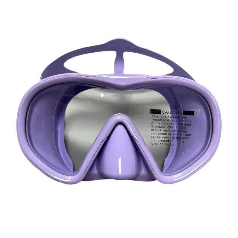 Snorkel nardymo kaukė plaukimo akiniai silikoninis sijonas nardymo kaukė su spalvingu lęšiu grūdintas stiklas, skirtas suaugusiam jaunimui
