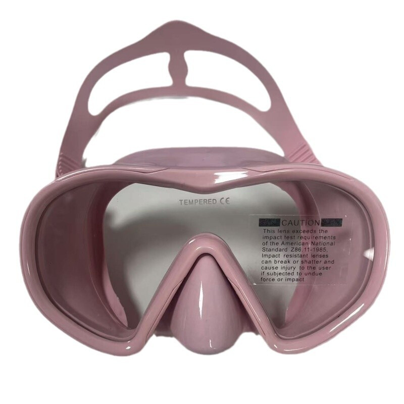 Snorkel nardymo kaukė plaukimo akiniai silikoninis sijonas nardymo kaukė su spalvingu lęšiu grūdintas stiklas, skirtas suaugusiam jaunimui