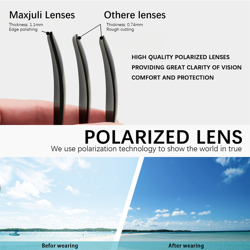 MAXJULI Luksusa dizaina saulesbrilles 2021. gada vīriešu sieviešu UV400 polarizētās saulesbrilles āra kalnu riteņbraukšanas sporta brilles