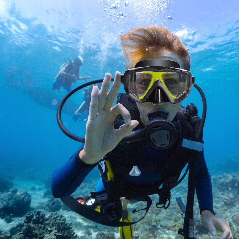 Sukeldumismask Sukeldumismask Sukeldumismask Sukeldumismask Veemask Sukeldumisklaasist ujumisprillid täiskasvanutele