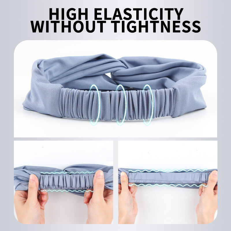 1 buc Banda de transpirație anti-alunecare pentru sport, pentru baschet, alergare, fitness, yoga, elimină umiditatea, bentită respirabilă, bandă de păr