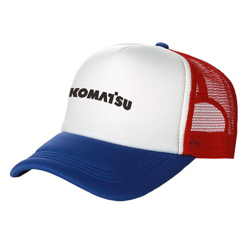 Komatsu Trucker Cap Мъжка шапка Бейзболни шапки Cool Summer Unisex Mesh Net Hat MZ -537