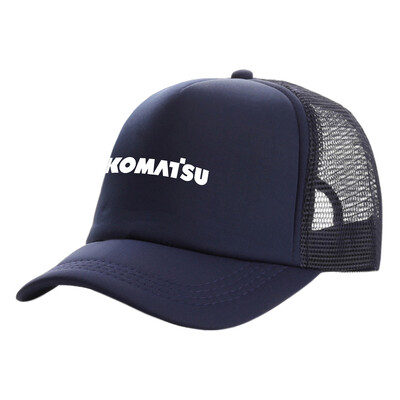 Komatsu Trucker Cap Vīriešu cepure beisbola cepures Forša vasaras unisex sieta cepure MZ -537