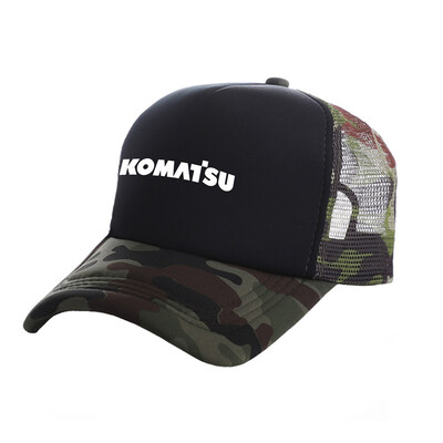 Komatsu Trucker Cap Vīriešu cepure beisbola cepures Forša vasaras unisex sieta cepure MZ -537