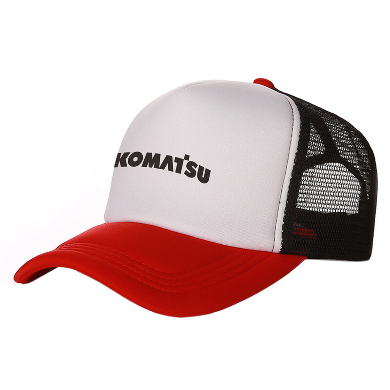Komatsu Trucker Cap Vīriešu cepure beisbola cepures Forša vasaras unisex sieta cepure MZ -537