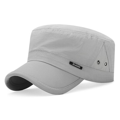 Vīriešu beisbola cepure Kadetu cepure elpojoša regulējama plakana vāciņš Pavasara vasaras aizsargcepure ikdienas āra anti-UV vāciņš