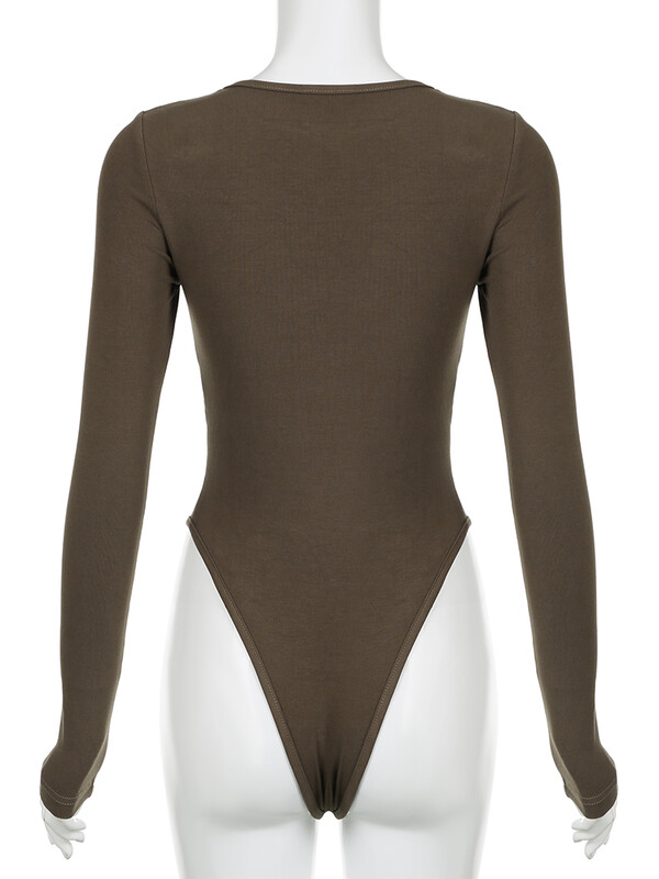 IAMSURE Basic, ploni, tuščiaviduriai kūno kostiumai, laisvalaikio seksualūs kvadratiniai apykaklės marškinėliai ilgomis rankovėmis, moteriški 2023 m. rudens pavasario gatvės drabužiai.