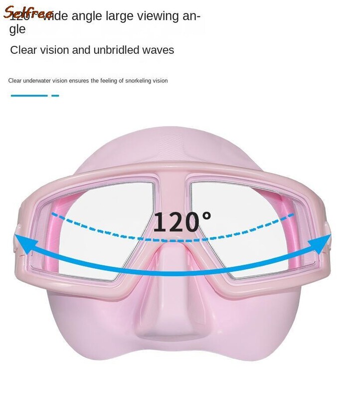 Laisvo nardymo kaukė Pusei veido Lengva, mažo tūrio nemokami nardymo akiniai nuo rasojimo skysto silikagelio nardymo įranga Dropshipping4