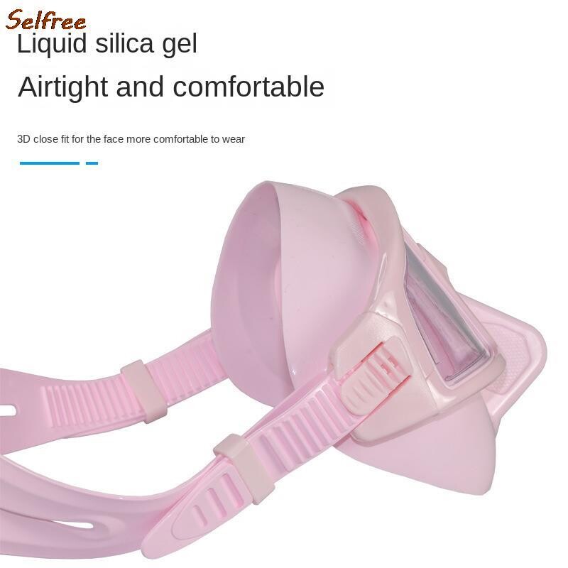 Laisvo nardymo kaukė Pusei veido Lengva, mažo tūrio nemokami nardymo akiniai nuo rasojimo skysto silikagelio nardymo įranga Dropshipping4