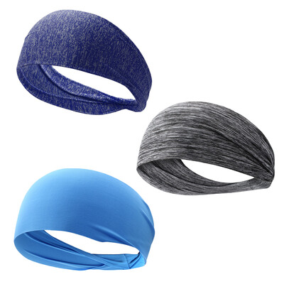 Vīriešu sporta galvas saite, sviedrus absorbējoša un pretsvīšana, skriešanas fitnesa galvas saite, stīpas joga