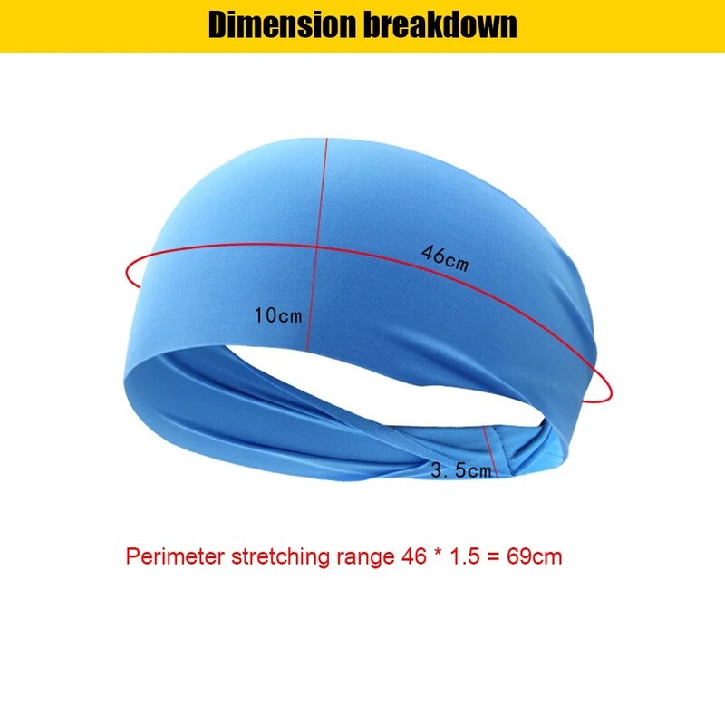 Vīriešu sporta galvas saite, sviedrus absorbējoša un pretsvīšana, skriešanas fitnesa galvas saite, stīpas joga