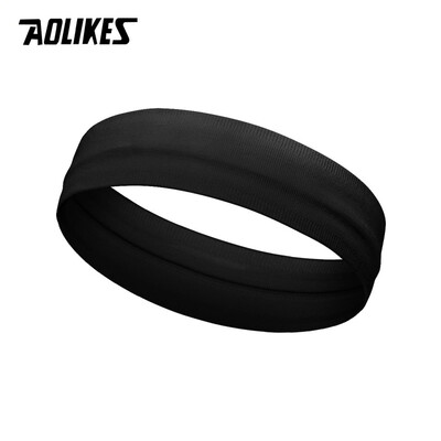 Banda de transpirație AOLIKES Sport Bandă de transpirație pentru bărbați și femei Banda de transpirație pentru cap pentru alergare Fotbal Batică pentru cap elastică anti-alunecare