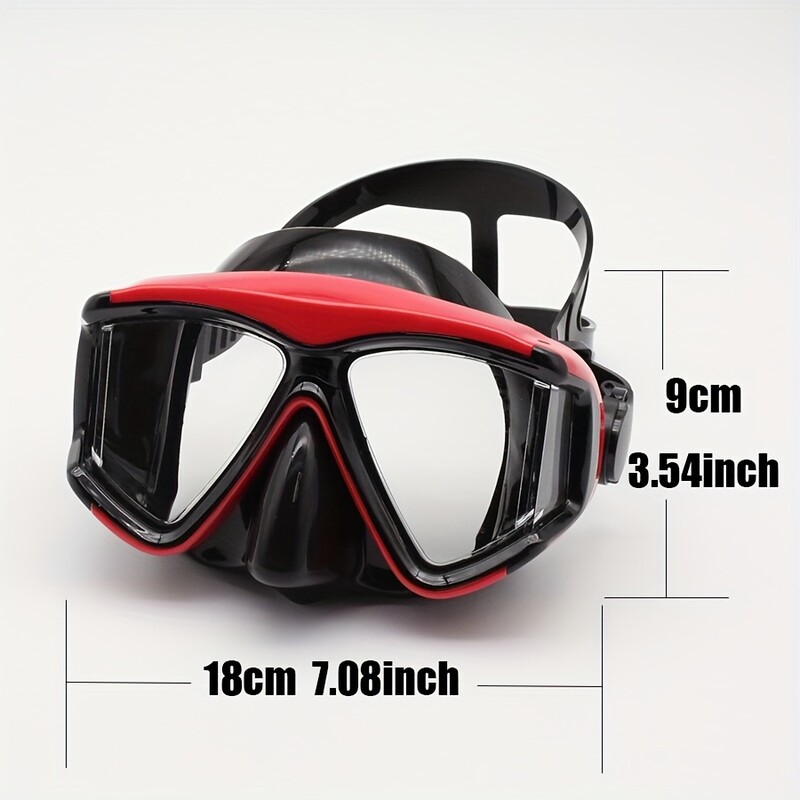 Nardymo kaukė Panoraminė trijų langų kompiuterio lęšiai nardymo kaukė Didelio elastingumo silikoninė galvos juosta Reguliuojamas lengvas dirželis
