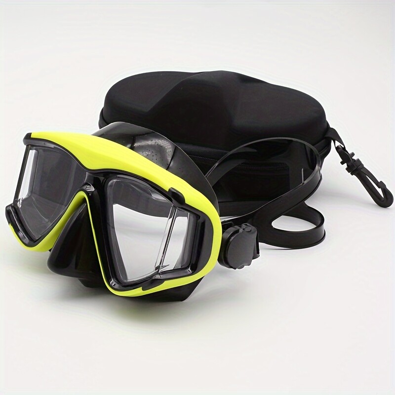 Nardymo kaukė Panoraminė trijų langų kompiuterio lęšiai nardymo kaukė Didelio elastingumo silikoninė galvos juosta Reguliuojamas lengvas dirželis