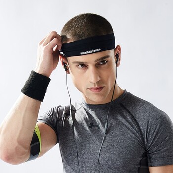 WorthWhile Sweatband Sports Gym Αθλητική αντιολισθητική ζώνη κεφαλής Γυναικείες Ανδρικές αναπνέουσες μπάσκετ Fitness Γιόγκα Βόλεϊ Μαλλιά