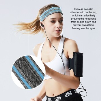 WorthWhile Sweatband Sports Gym Αθλητική αντιολισθητική ζώνη κεφαλής Γυναικείες Ανδρικές αναπνέουσες μπάσκετ Fitness Γιόγκα Βόλεϊ Μαλλιά