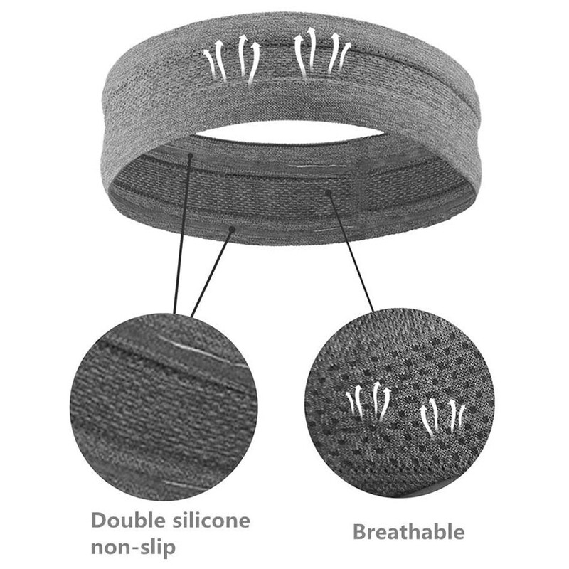 WorthWhile sviedru lente sporta trenažieru zāle Atlētiska galvas saite pret slīdēšanu sievietēm vīriešiem elpojoša basketbola fitnesa joga volejbola matu lente
