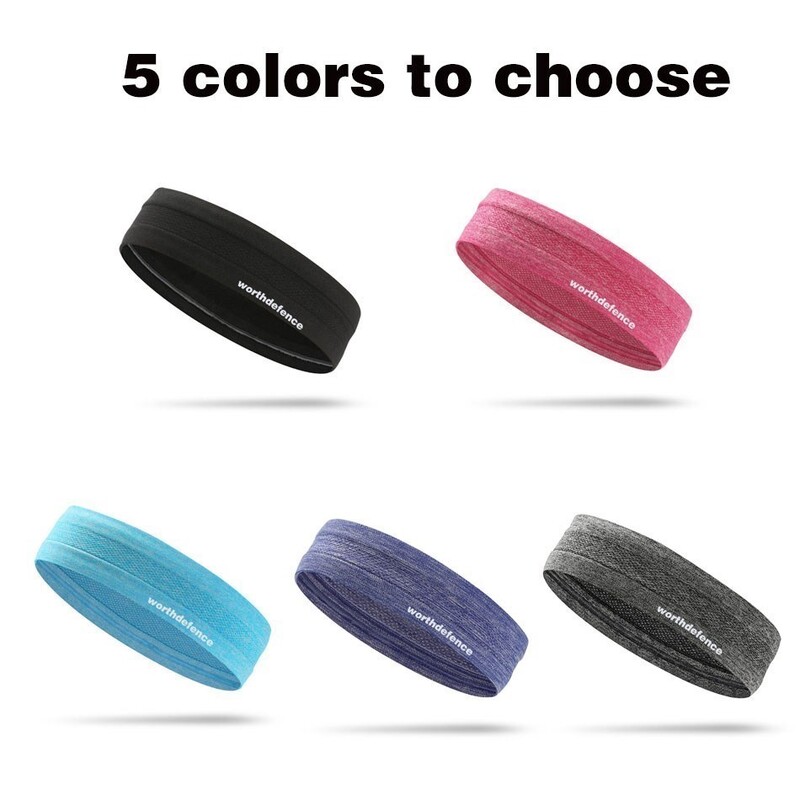 WorthWhile sviedru lente sporta trenažieru zāle Atlētiska galvas saite pret slīdēšanu sievietēm vīriešiem elpojoša basketbola fitnesa joga volejbola matu lente