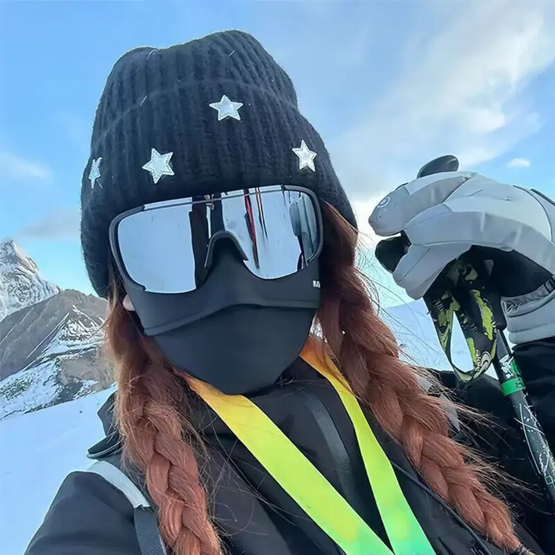 Ochelari de schi cu cadru mare Ochelari de schi UV400 anti-ceață Ochelari de schi pentru sport în aer liber Ochelari de snowboard pentru zăpadă pentru tineri adulți