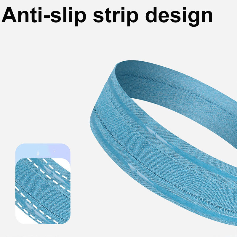 Treniņš Sviedru lente Joga Skriešana Fitness Sports Galvas saite Riteņbraukšana Teniss Matu lente Neslīdoša, mitrumu novadoša galvas saite sievietēm vīriešiem