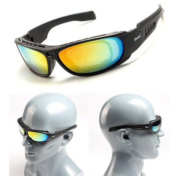 Κυνηγετικό αεροβόλο όπλο Color Bullet Shooting Protective Glasses Daisy C6 Outdoor Cycling Polarized Glasses, Έρχονται με 4 σετ φακών