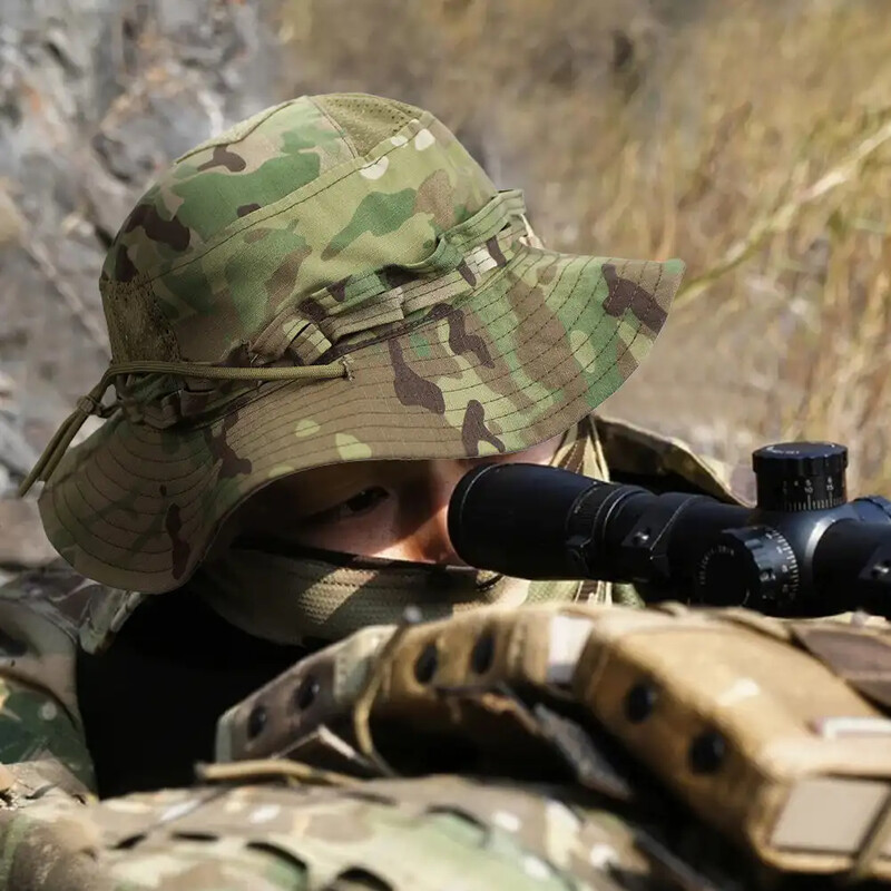 Kamuflāžas taktiskās cepures spainis cepure Multicam sauļošanās krēms vasaras elpojošs vāciņi medības pārgājieni āra balaclava vīriešiem