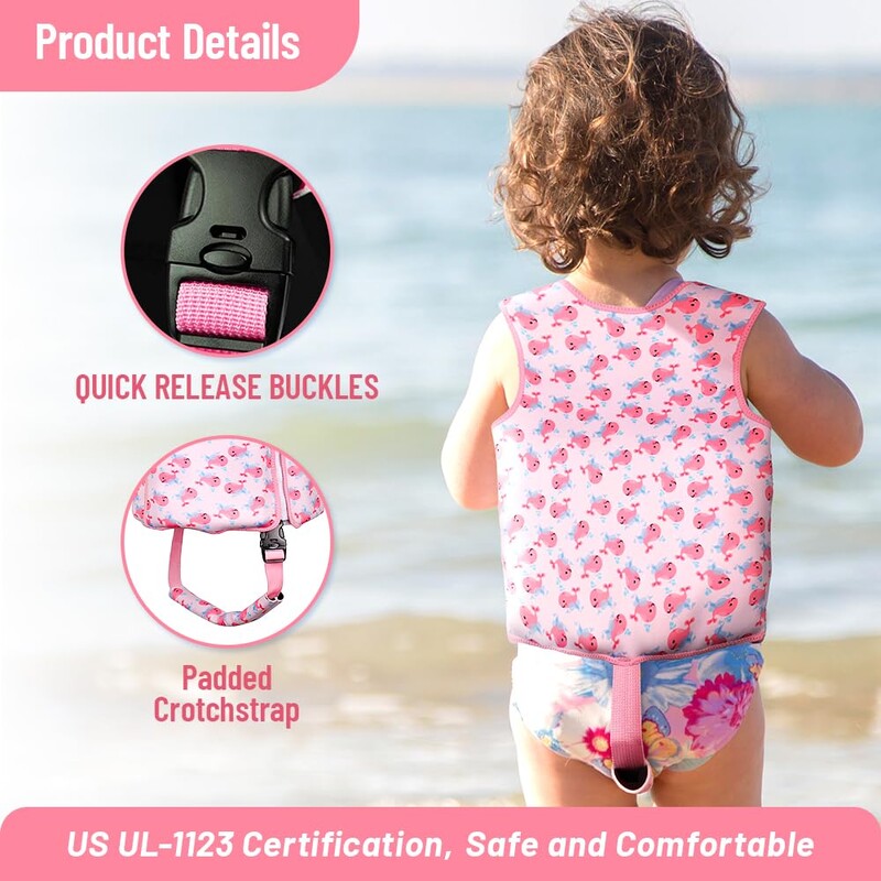 Mudilastele hõljuvad ujumisvestid Kid Vest Floation ujumistrikoo ujumistrikoo reguleeritava turvarihmaga Unisex lastele