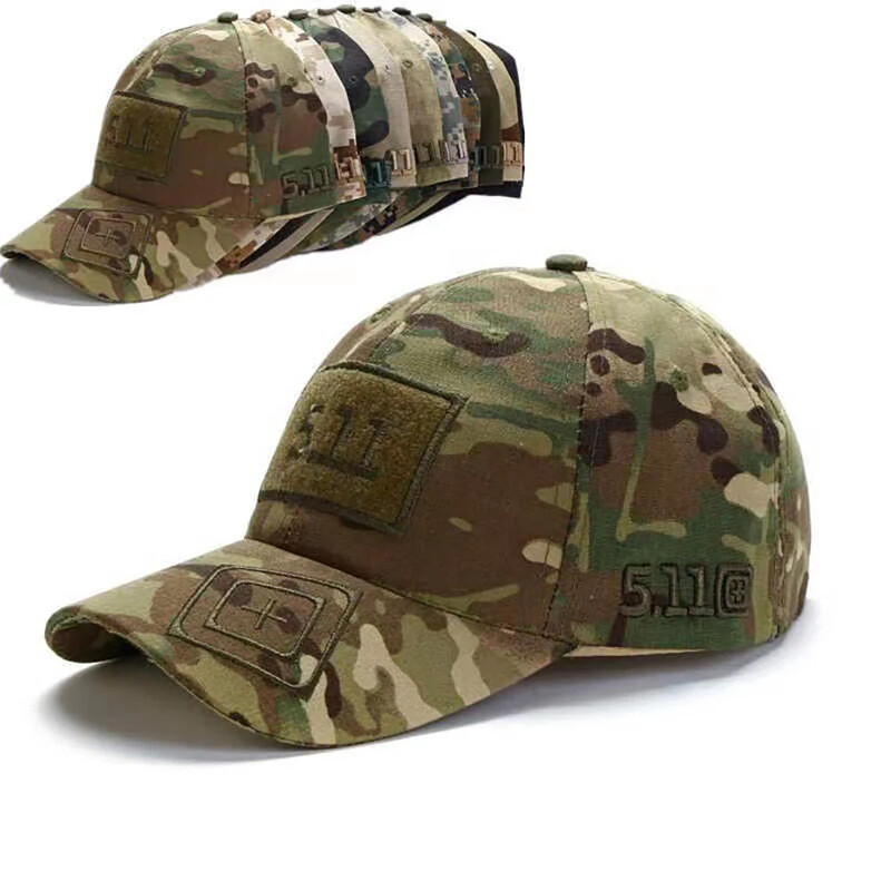 Şapci de baseball tactice pentru bărbaţi Şapcă în aer liber Camuflaj Vânătoare Drumeţii CS Pălărie snapback din bumbac Pălării de soare de camioner de vară
