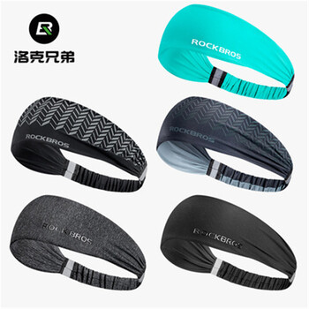 ROCKBROS Headband Sweat Bandage Sport Head Hair Band Προπόνηση Τένις Γυμναστήριο τζόκινγκ Μπάσκετ Τρέξιμο Γυναίκες Ανδρικές μπάντα