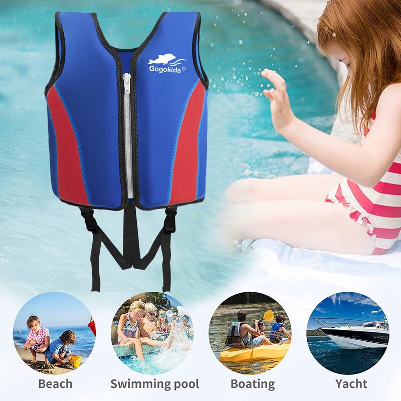 Gogokids Kids ujumisvest Baby Folat ujumistreening jakk Väikelaste ujumiskostüüm Ujumisriided lastele vanuses 2-9 aastat
