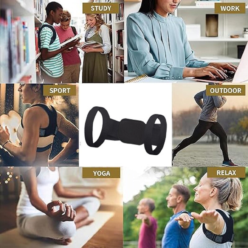 1 gab. Ērtas stājas korekcijas muguras bikšturi sievietēm vīriešiem, muguras augšdaļas taisnotājs atbalsta plecu lencēm, mugurkaula korektors.