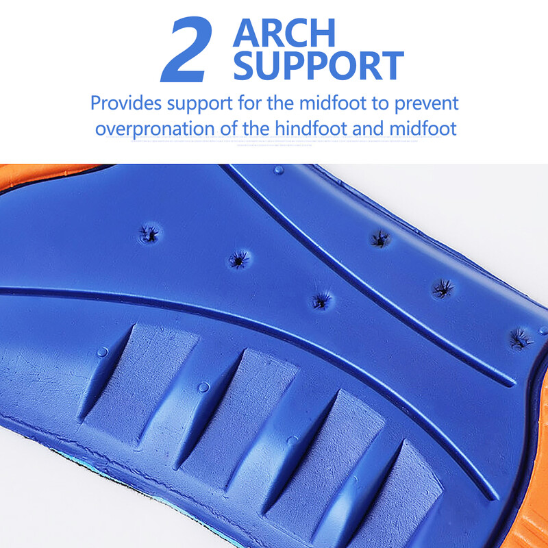 Elastični Memory sportski ulošci za podršku bolovima u stopalima Masirajući silikonski ulošci Gel Mekana podloga za sportsku obuću za žene Muškarci Potplat za tenisice