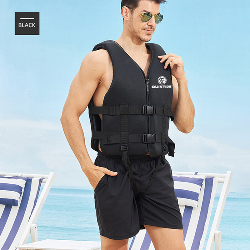 Neoprēna glābšanas jaka pieaugušajiem bērniem Jauna ūdens sporta peldjaka glābšanas veste Peldēšana laivošana slēpošana braukšanas veste dreifēšana
