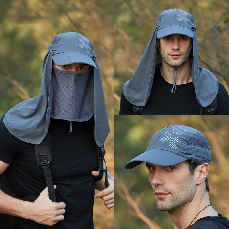 Pălărie de soare cu protecție UV de vară pentru femei, bărbați, pliabilă, cu uscare rapidă, șepci de baseball, impermeabile