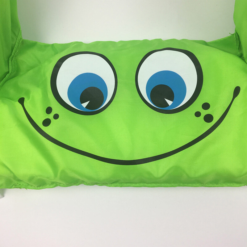 Copii Copii Bebeluși Desene animat nou Float Braț Înot Cartoon Life Float Jachetă Vestă de siguranță Verde