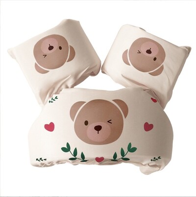 Antrenament pentru înot de siguranță Flotor pentru piscină cu braț de desene animate Costum de baie cu mânecă plutitoare pentru bebeluși cu inel de leagăn din spumă Jumper pentru 2-8 ani