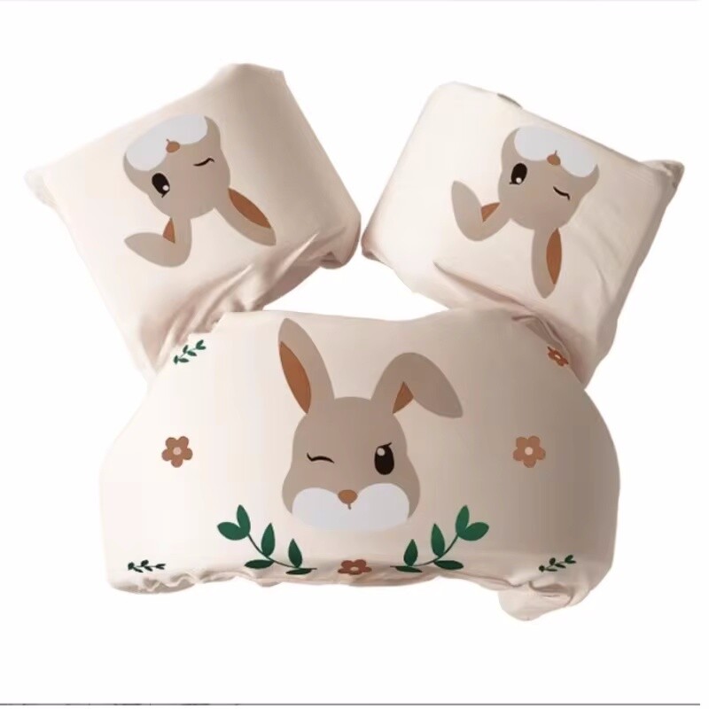 Antrenament pentru înot de siguranță Flotor pentru piscină cu braț de desene animate Costum de baie cu mânecă plutitoare pentru bebeluși cu inel de leagăn din spumă Jumper pentru 2-8 ani