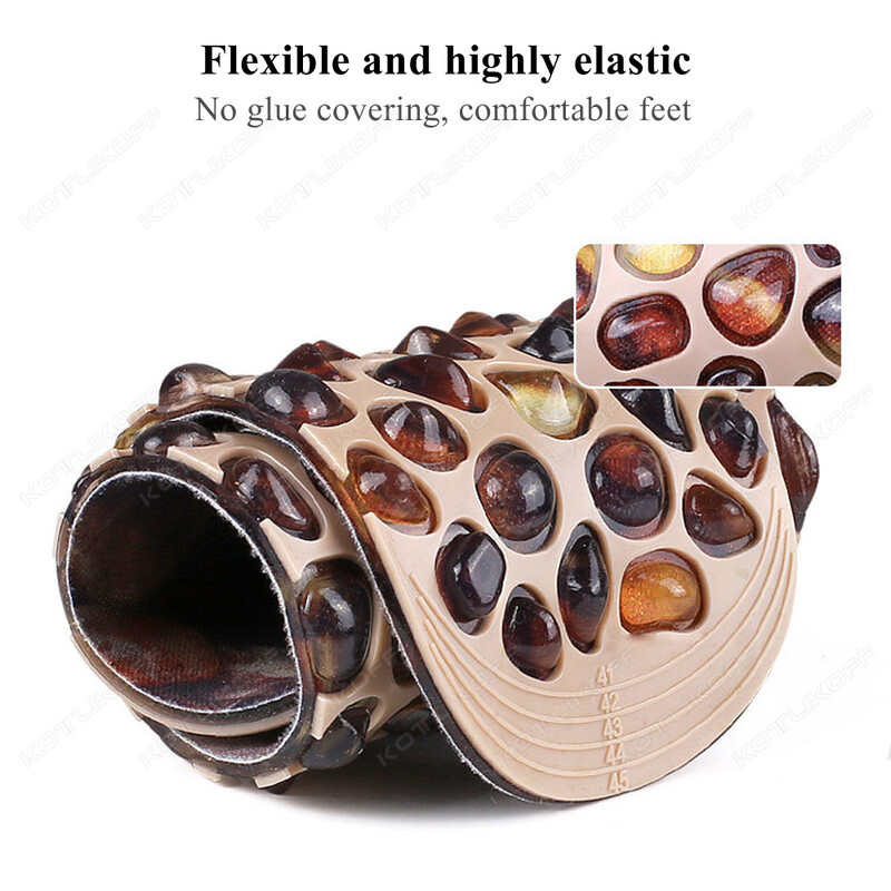 Pēdu masāžas zolītes Mīkstas gumijas bruģakmens pēdu refleksoloģijas terapijas akupresūras spilventiņi uzlabo asinsriti unisex pēdu zole