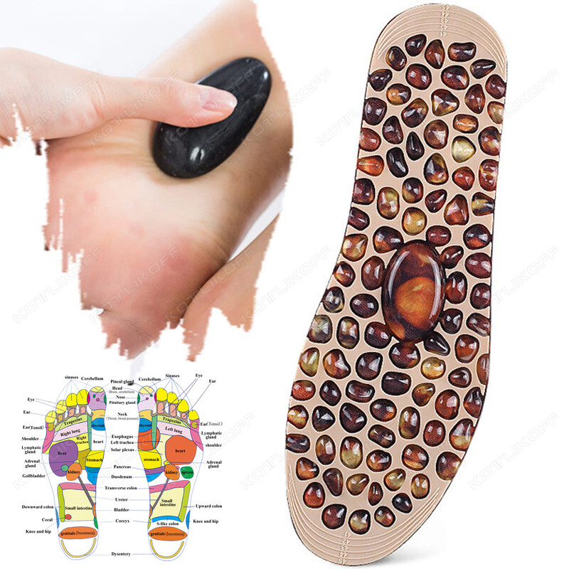 Pēdu masāžas zolītes Mīkstas gumijas bruģakmens pēdu refleksoloģijas terapijas akupresūras spilventiņi uzlabo asinsriti unisex pēdu zole