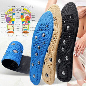 Αναβάθμιση 22 μαγνητικού πάτους μασάζ Foot Acupressure Advanced Foot Enhanced Shoe Pads Αδυνατίσματος Pain Relief Painsole Shoe Unisex