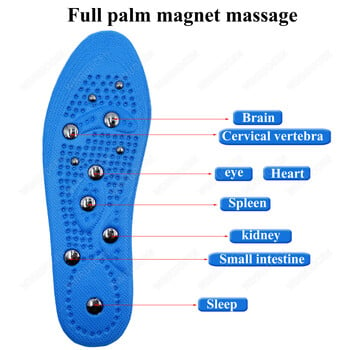 Αναβάθμιση 22 μαγνητικού πάτους μασάζ Foot Acupressure Advanced Foot Enhanced Shoe Pads Αδυνατίσματος Pain Relief Painsole Shoe Unisex